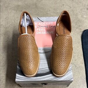Brand new Jeffrey Campbell Brown Perforated Men's Slip-Ons